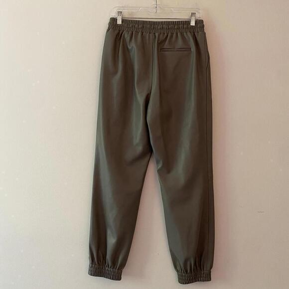 MANGO gray faux leather joggers - Picture 6 of 6